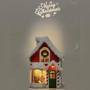 Bath & Body Works Christmas Santa House Projector Light Up Wallflower Plug